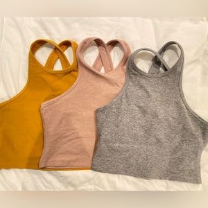 Beyond YOGA set of 3 Racer back tanks!